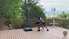 Who knew a basketball game could turn into Rome Major pounding Monica Santhiago's big ass and tits with his monster cock?!