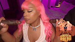 Hey skinny ebony slut, ready for your first big black cock double penetration and anal creampie?