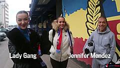 Hey, check out this swapping orgy with crazy Czech football fans Lady Gang and Jennifer Mendez! 🔥⚽