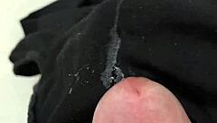 Placing Cock On Girlfriend's Dirty Panties For Naughty Fun