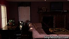 These horny babes are sharing a cock in a tattooed ffm 3some. They ride cowgirl style with close up action in heels and lingerie.