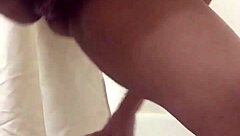 How does rubbing my gaping hairy pussy feel until I squirt? asks Juicemyanal during solo anal masturbation.