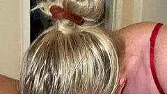 Horny babe licks balls and fucks in doggystyle but craves rough pov pounding instead