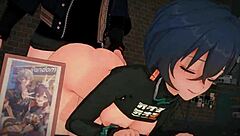 Hey, check out this hardcore foot action with belle and wise in zenless zone zero fun.