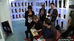 I felt restrained as the blonde in that intense public shop moment