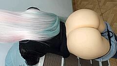 hey, are you showing me your big virgin ass in jeans, lifting it for my huge thick cock eager for anal sex over 18?