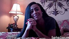 Ball Kicking Mistress Humiliates Slave With Cum Eating Instructions In Femdom Pov