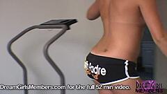 all natural beauty shaves her pussy and relaxes naked