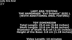 i test the dolphin l toy from wondertoys on my ass with added anal fisting