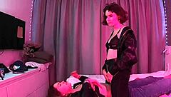 hey check this out - we're picking panties for these two girls in the fitting room