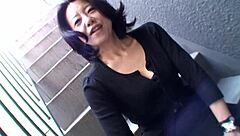 Intriguing Asian Brunette Junko Sakashita Teases With Boobs On Street Before Solo Masturbation And Toy Play