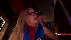 fucking on the clock becomes mandatory when this blonde babe seduces her boss with a blowjob