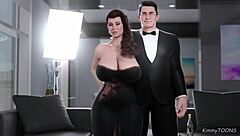 Cheating Wife Caught Naked With Employee In Naughty Wedding Affair And Big Tits Exposure