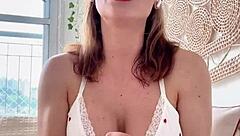 Guided Handjob Session With Sexy Brazilian Milf Using Dildo Toy