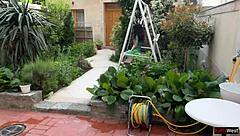 So this hottie lost the game and ended up walking with cum on her face outdoors