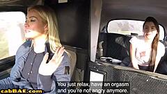 I uh, love when busty European babe does pussylicking to cabbie on backseat with fingering and toys.