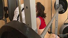 Squirt Alert! French Arab Babe Fucked Hard With Cum In Mouth At Gym!