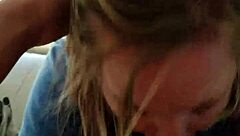 I feel overwhelmed as blonde sucks hung stud with choking and gagging until explosive cumshot