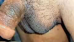 feminine sissy slips a finger in tight asshole then stands to piss in homemade humiliation play