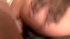 I beg for jizz as a French girl enjoying blowjob, anal, double penetration, and deepthroat in interracial sex.