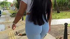 Morning walk for fans of leggings and tight gym clothes with my VIP full of sensual videos and photos