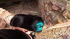 Hey, this dirtbike ride turned into wild outdoor blowjob and cumshot action with my girlfriend!