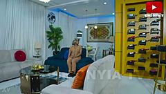 Princess freaky shakes big ass boldly in sexy display.