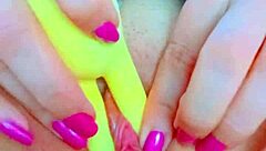 Shaved Pink Perfect Pussy Latina College Babe Uses Cute Toy