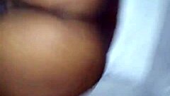 Recorded That Pretty Fat Ass Ebony Bitch Swallowing Cum After First Round Fuck Then Nutted Deep In Her Pussy For Creampie