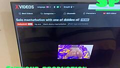 Hey, watch me stroke this big ebony ass on video call for you