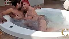 Hydro Scene with Melissa Devassa Features Sensual Brazilian Milf Riding Cock by Pool