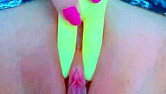 Shaved Pink Perfect Pussy Latina College Babe Uses Cute Toy