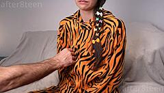 I force this young girl into forbidden acts on her birthday in the garage with creampie