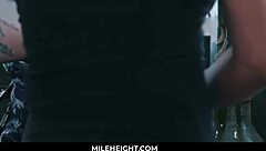 i love how this milf cop unwinds with a sensual massage and intense cunilingus from her partner in the car