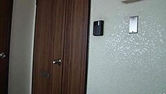 Hey, skinny Japanese wife, seduce the neighbor for uncensored JAV shower cheating creampie sex