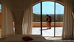 Ebony couple explores sensual high definition erotic moves turning into intense lust with exotic milf cougar vibes