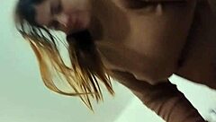 i watch redhead play on couch with sucking and intense action