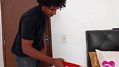 Electric handyman shocks with huge squirting anal creampie surprise!