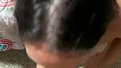 sexy big ass brunette milf gets interracial action in homemade video