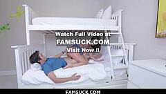 Caring woman takes man's cock into her tight cute pussy in cowgirl missionary doggystyle