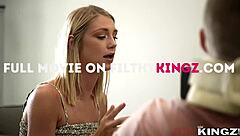 why does perverted teen take advantage of blonde riding big cock?