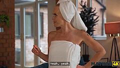 mature4k tells how horny british milf neighbour fucked a burglar, sucked his cock, and got hardcore action