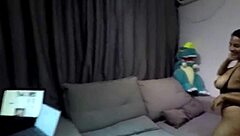 my friends wife waited for him to leave then bounced on my cock in sensual amateur foreplay