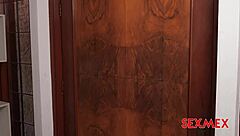 Spying on busty Analia Lipha assfucking