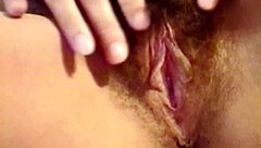 she flashes her hairy pussy and admits to stuffing huge dildos deep in her curvy ass for years