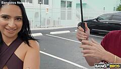 Brunette gets penis icing on her pussy after riding blowjob and creampie action