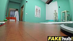 fake hospital doctor fucks freshly shaven petite pussy 😏