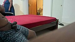 Maid Gives Handjob To Owner While Flashing Ass!