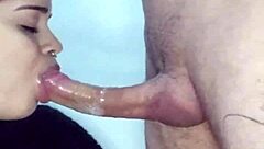 white moon gives a super sloppy blowjob and gets all messy sucking deep in part two