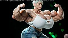 Witness Massive Muscle Growth As Tall Buff Bodybuilder Abigail Arcane Hits Huge Fetish Heights